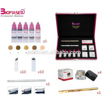 Kit de microblading de la ceja brumosa 3D, kit manual del pigmento de Microblading, kits de las láminas del pigmento de Microblading